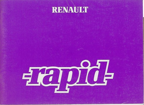 Renault rapid fase manuale - rapid, 1