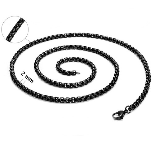 Collana veneziana tennis - , nera