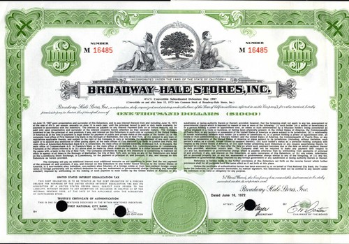 Broadway hale stores - -, inc