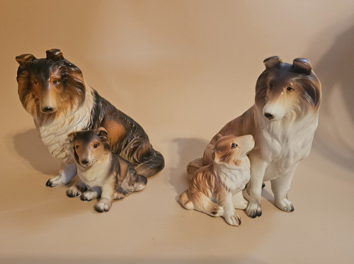 Lefton vintage japan collie - vintage,