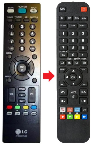 Telecomando adatto per - , lg