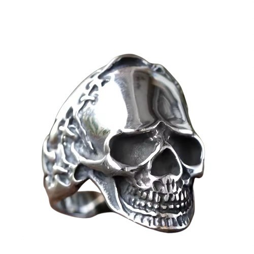 Anello teschio gotico punk - teschio,