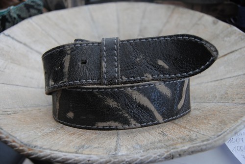 Cintura pelle saddle grey - in, grey"