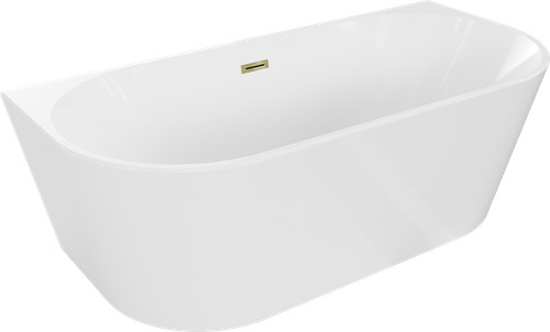 Vasca bagno ovale parete - vasca,