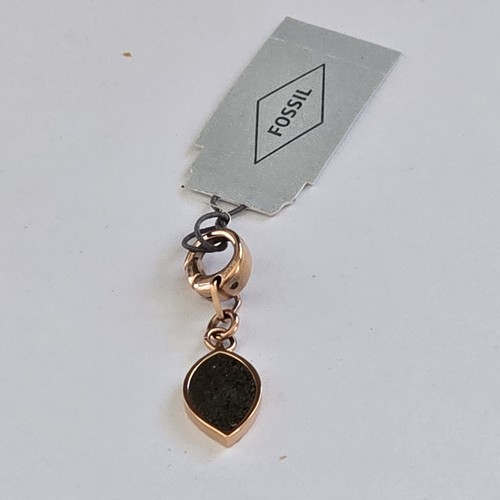 Charm goccia fossil tono oro - charm,