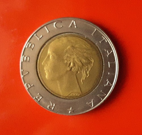 500 lire 1990 variante firma - 500,