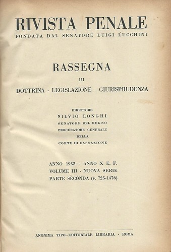 Rivista penale volume - volume, iii