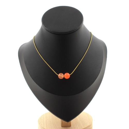 Collana perle calcedonio - collana, 2