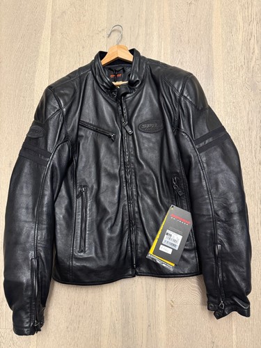 Giubbotto moto uomo - giubbotto, nera