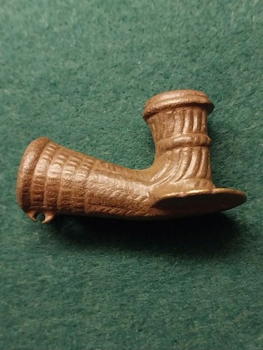 Antica pipa bronzo - in,