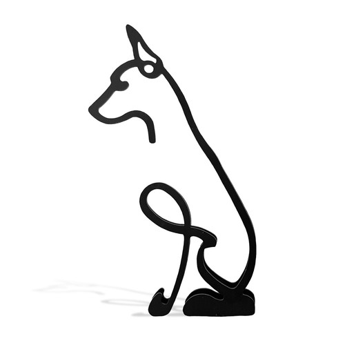 Statua cane pinscher doberman - pinscher,