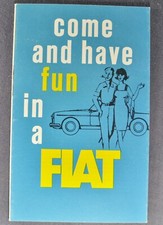 Fiat Brochure 1500 Spider 850