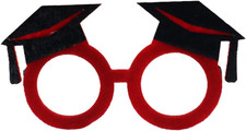 Occhiali Laurea Rossi, 16 Cm