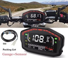 Tachimetro Digitale Per moto 1,2,4 Cilindri Contachilometri Universale 0-14000r