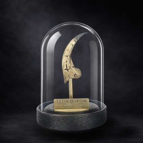 Velociraptor fossil replica - velociraptor,