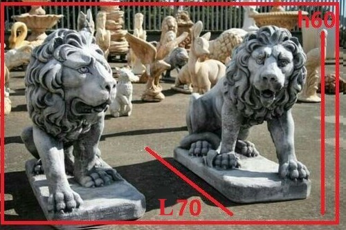 Leone statua coppia - coppia, no