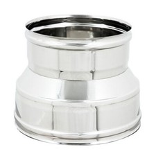 Raccordo inox 6 decimi AISI 304 da F 180 a F variabile