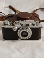 1938 - Vintage Leitz Leica IIIa 35mm Telemetro Camera Lens Elmar 3,5/50mm
