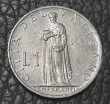 1953 VATICAN CITY  1 LIRE COIN