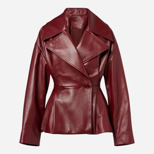 Blazer donna pelle agnello - pelle, di