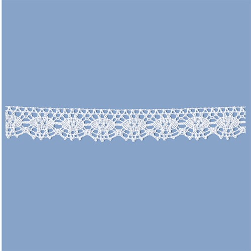 Merletto cotone bianco - cotone, 20