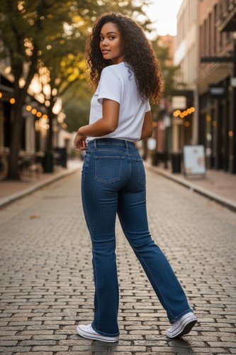 Jeans bootcut moderni firmati
