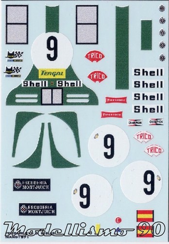 Decal ferrari 512s spider - decal,