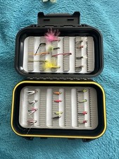 SCATOLA PESCA MOSCA con mosche