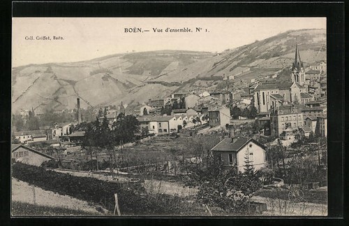 Cpa boen vue ensemble - cpa, boen,