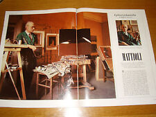 CARLO MATTIOLI pittore clipping articolo foto photo 1971