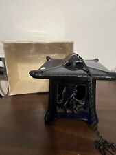 Lanterna Giapponese smaltata Blu 12 cm