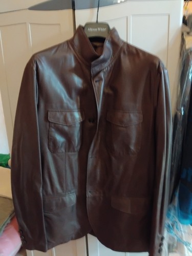 Giacca uomo pelle marrone - giacca,