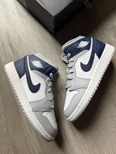 Jordan 1 Mid - Grigio / Navy -
