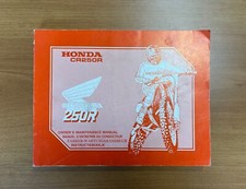 MANUALE OFFICINA HONDA CR250R OWNER'S MAINTENANCE MANUAL 1988