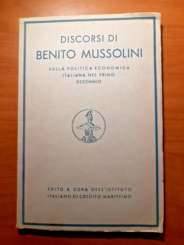 Libro discorsi benito - "discorsi,