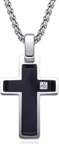Collana croce zircone - croce,