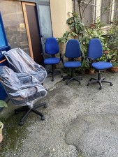Poltroncine Ufficio-lotto di 5: direzionale+segret.+3 Riunione-Usate-buono Stato