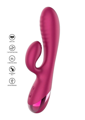Vibratore rabbit doppio dildo