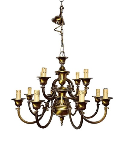 Lampadario ottone anni 50 - in,