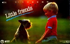 SCHEDA TELEFONICA PHONECARD JAPAN 331-309 "LITTLE FRIENDS" - BOY AND DOG