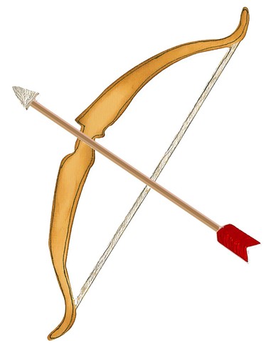 Fustella arco freccia - freccia, sizzix