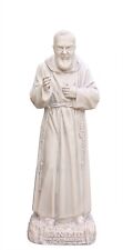 Statua di Padre Pio 50cm benedicente, resina, effetto marmo, MADE IN ITALY