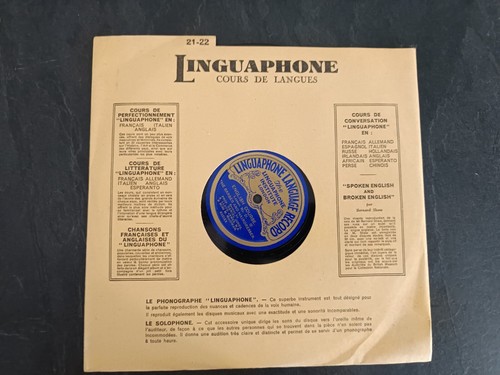 Linguaphone gramofono - -,