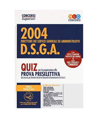 Concorso 2004 dsga direttore - 2004, dsga.