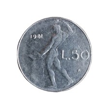 Moneta 50 Lire 1981 Repubblica