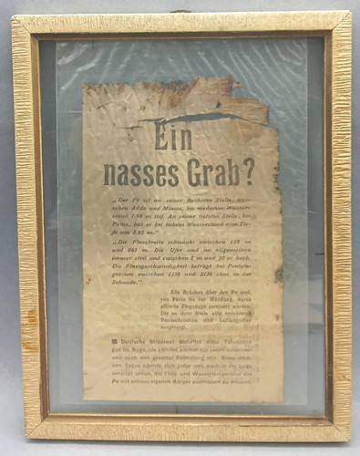 Wwi ein nasses - grab, ”