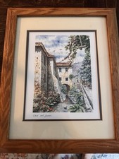 Acquerello originale "Case Sul