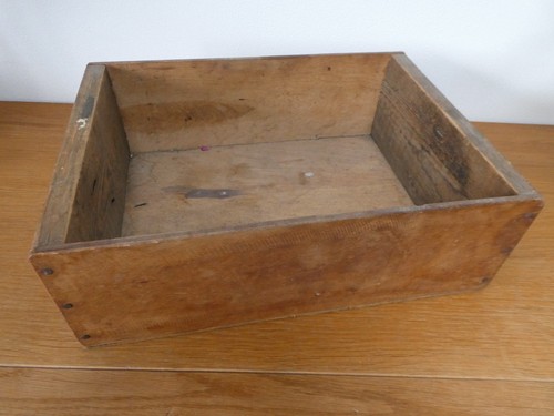 Vintage wooden box - wooden,