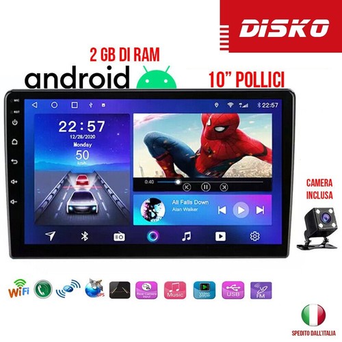 Autoradio pollici android - 10",