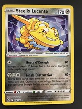 CARTA POKÉMON - STEELIX LUCENTE 124/196 - ULTRA RARA ITA SHINY - ORIGINE PERDUTA